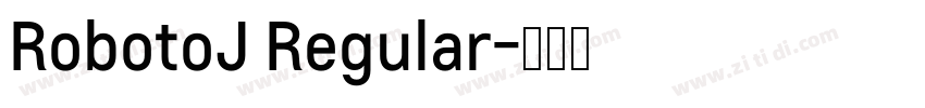 RobotoJ Regular字体转换